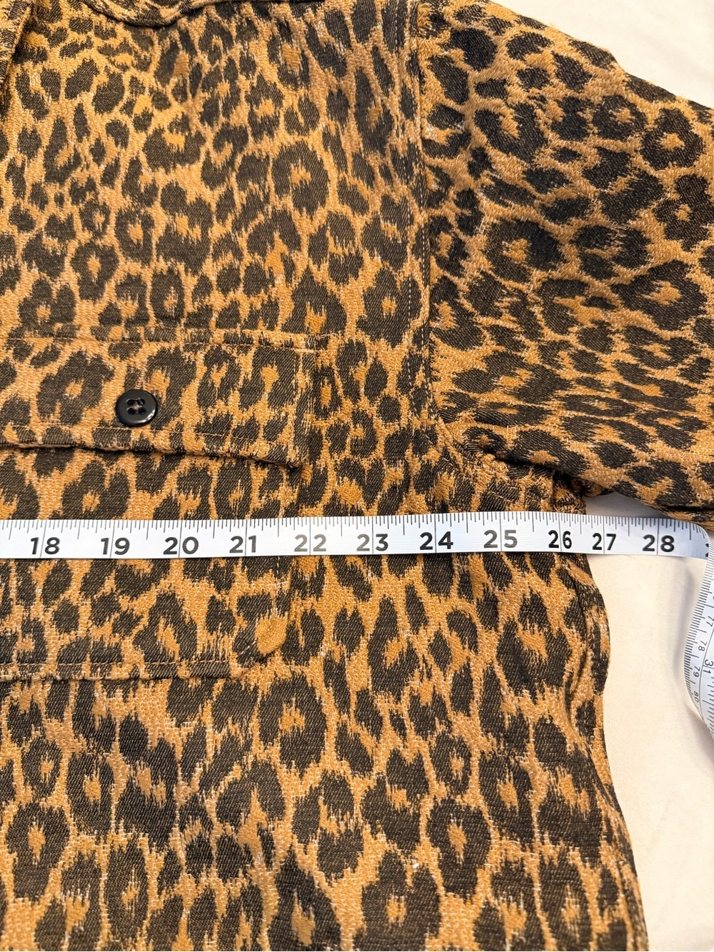 EUC! Bellerose Leopard Jacquard Oversized Jacket, sz 6 US (see chart) - Picture 13 of 14